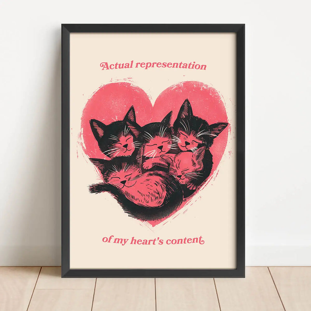 التمثيل الفعلي لمحتوى قلبي